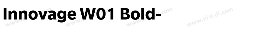 Innovage W01 Bold字体转换